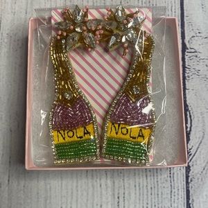 NWT New Orleans Earrings | Mardi Gras Earrings
